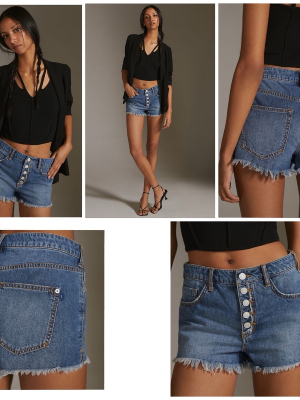 Pilcro The Low Slung Cut-Off Denim Shorts from Anthropologie